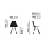 Cadeira Eames em Fibra de Vidro DSW / Ácer Escuro